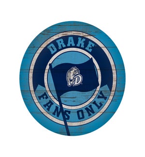 Fans Only Flag Drake University Circle